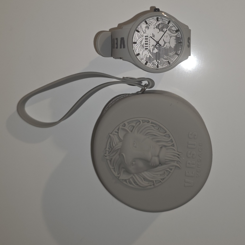 Versus Versace Silver and Gray Watch